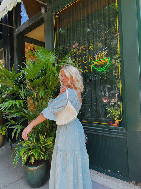 Lillies Love Midi Dress // Sky *RESTOCKED*